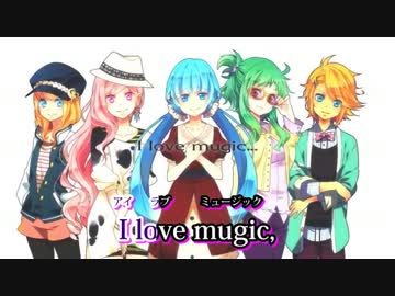 【ニコカラ】 MUGIC 【off Vocal 男性キー】　色分け済み