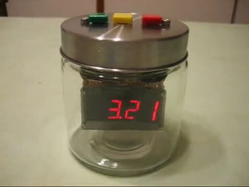 100均のガラス瓶でキッチンタイマーを作ってみた