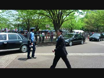 総理大臣車列