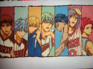 キセキと火神をチョコで描いてみた