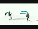 らぶ式ミクさんのツインテール比較【MMD】