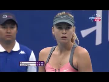 WTAテニス チャイナオープン 準決勝 シャラポワvsリ・ーナ(2012.10.06)