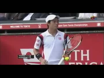 ATPテニス 楽天ジャパンオープン 決勝 錦織圭vsラオニッチ 第1セット