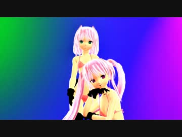 【MMD】kiss me 愛してる【Nana＆Momo】