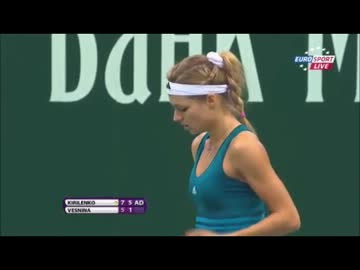 WTAテニス クレムリンカップ1回戦 マリア・キリレンコvsベスニナ(2012.10.17)