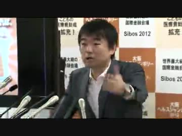 2012.10.18 橋下徹 大阪市長 記者会見 2/3 「週刊朝日の記事について」