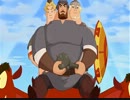 Three Russian hero! Fight! )))