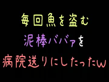 【メシウマ】毎回魚を盗む泥棒ババァを病院送りにしたったｗｗｗ【2ch】