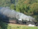 【鉄道】SLやまぐち号重連　白井の里