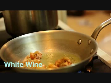 エビトマトクリームパスタ作ってみた！