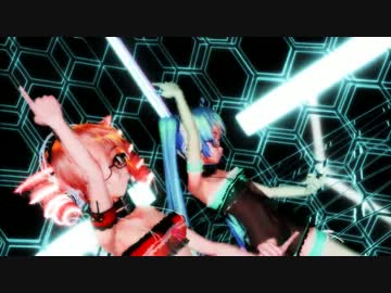 【MikuMikuDance】NJXA改造ミククとテトトでKissMe♪【HD・60fps】