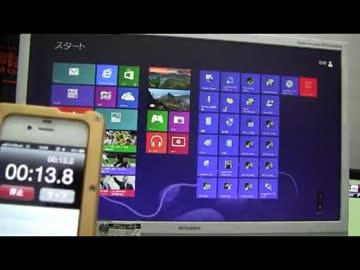Windows 8 Pro　起動時間とシャットダウンの時間