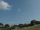 築城上空の星(約１５秒)