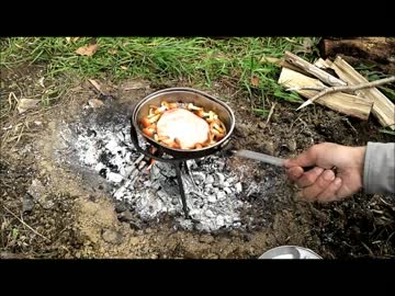 薯（いも）とハムを焼いてみた