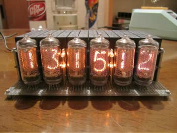 リレー112個使って卓上ニキシー管時計作ってみた