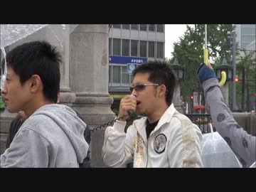 【大阪市役所横】10/28 テント村、清掃活動のはずが・・・ ②