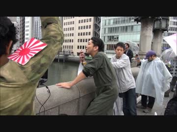 【大阪市役所横】10/28 テント村、清掃活動のはずが・・・ ④