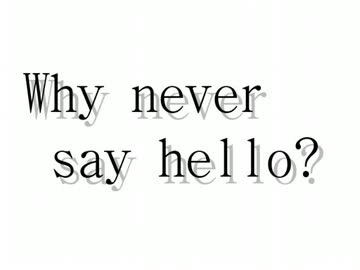 【オリジナル曲】Why never say hello（オルタナティブ／POPS）