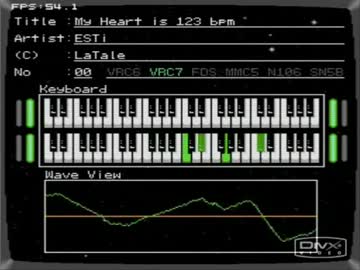 La Taleの曲「My Heart is 123 bpm」をNSFに打ち込んでみた【FamiTracker】