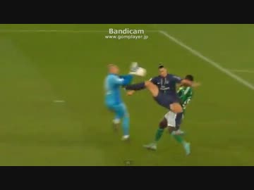 ズラタン・イブラヒモビッチ　カンフーキックで一発退場