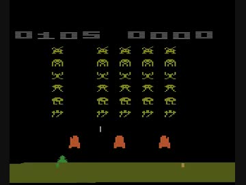 【TAS】スペースインベーダー 00:17.67【ATARI2600】