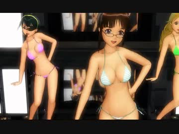 【MMD】　Kiss me  愛してる　