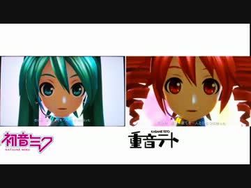 【比較】 ODDS & ENDS ミク・テト並べてみた