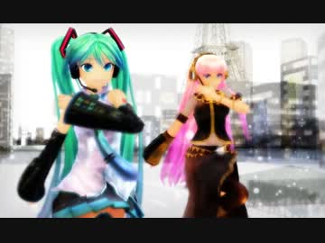 【MMD】銀獅式ミクさんとルカさんで【magnet】
