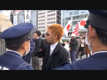 【在特会】 11/10 テント村に抗議街宣　④ 【大阪市役所横】