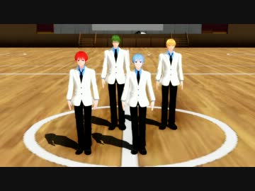 【MMD黒バス】黒黄緑赤が「モザイクロール」踊ってみた