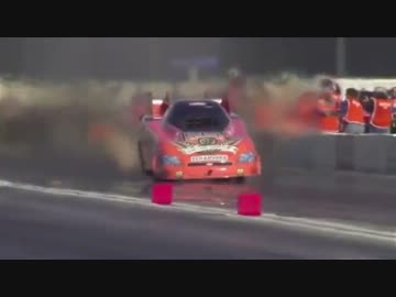 ドラッグレース中に爆発 ２