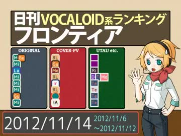 日刊VOCALOID系ランキング フロンティア 2012/11/14