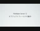 FileMaker Server 12 オブジェクトフィールドの動作
