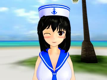 【MMD】黒髪の美少女でメトロノーム