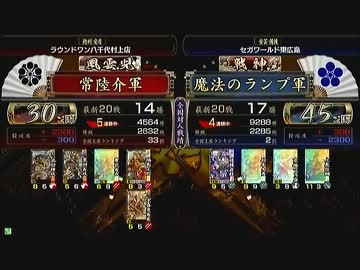 戦国大戦　頂上対決　2012/11/18　常陸介軍　VS　魔法のランプ軍