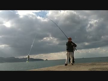 【爆釣】　島根の堤防でショアジギしてみた【堤防】　もちょお