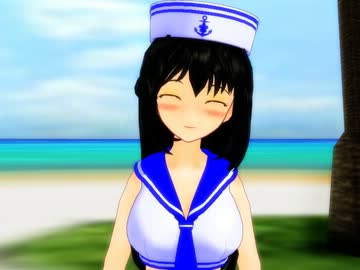 【MMD】黒髪の美少女でメトロノーム【ラーメンタイマー】