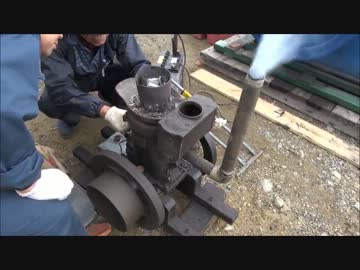 [いにしえの発動機たち] 1933年頃 サトー式軽油発動機 2馬力 その1 (焼玉)