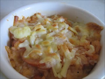 【花のズボラ飯】遅井君の焼きケチャ玉ライス