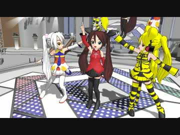 【MMD】赤い悪魔っぽい衣装のぷちミク【モデル配布】