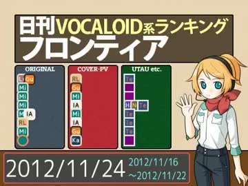 日刊VOCALOID系ランキング フロンティア 2012/11/24