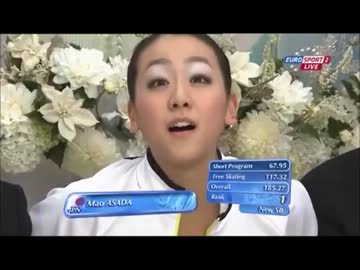 フィギュアスケートGP NHK杯 女子FS 浅田真央(2012.11.24)