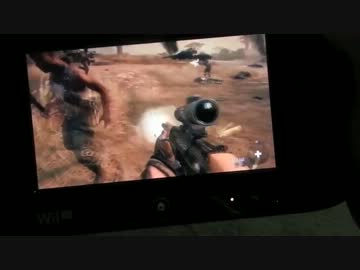  Wii U Black Ops 2 TVオフ  Gamepadだけでプレイ 2 [直撮り]