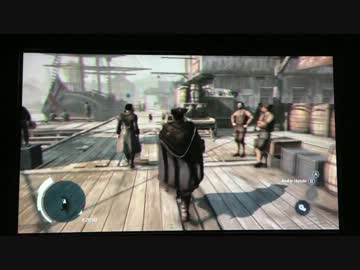 WiiU アサシンクリード3 TVオフ  Gamepadだけでプレイ４　[直撮り]