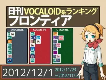 日刊VOCALOID系ランキング フロンティア 2012/12/1