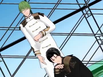 【MMD黒バス】学園祭に軍服でkiss me 愛してる【チャリアカー組】位置替え