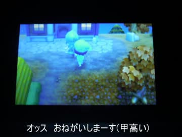 どうぶつの森12月の1日目【やじゅう村へいこう】