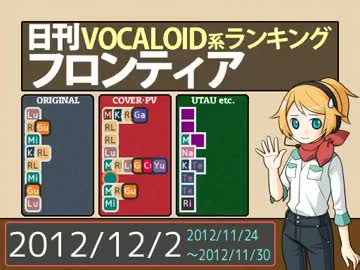 日刊VOCALOID系ランキング フロンティア 2012/12/2