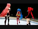 【MMD】リン・ミク・テト・ルカでメランコリック