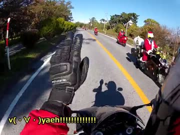 v（・∀・）Yaeh!琵琶湖でサンタさん迎撃したったったー（車載テスト）